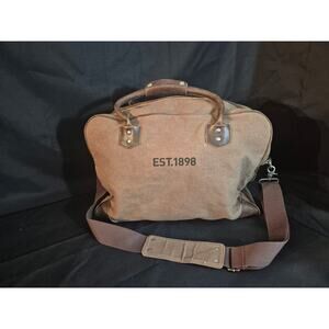 Driza-Bone Est 1898 Bowen Weekend Bag 100% Wax Cotton, With leather Accents.